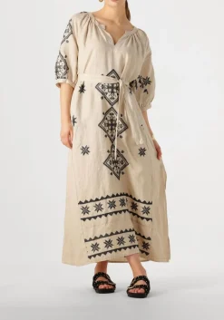 ecru greek archaic kori maxi jurk 230652