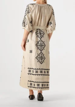 ecru greek archaic kori maxi jurk 230652