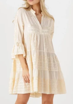 ecru greek archaic kori mini jurk 330681