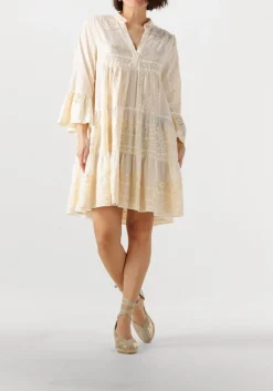 ecru greek archaic kori mini jurk 330681