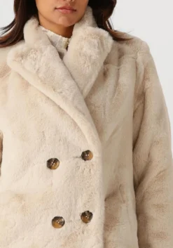 ecru ibana faux fur jas camille