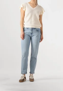 ecru mos mosh top mmganna pattern v-neck knit