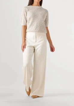 ecru mos mosh t-shirt mmkarin marisol ss linen knit