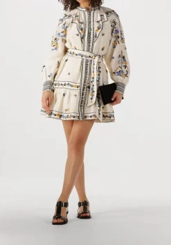 ecru scarlett poppies mini jurk fiucci short dress