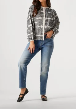 ecru summum blouses longsleeve bouse tile embroidery