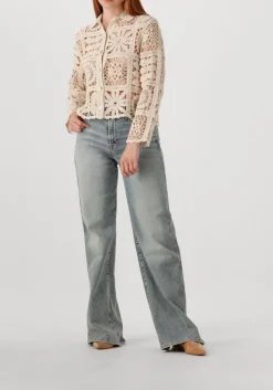 ecru summum blouses short cardigan flower crochet knit