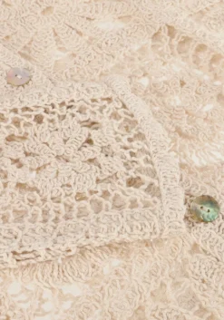 ecru summum blouses short cardigan flower crochet knit