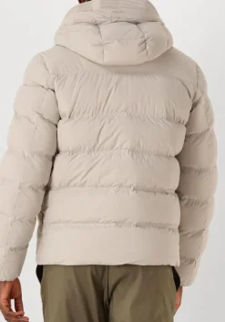 ecru woolrich gewatteerde jas matt stretch puffer jacket