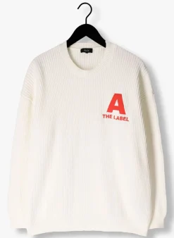 gebroken wit alix the label trui ladies knitted basic jumper