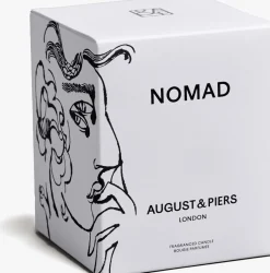 gebroken wit august & piers geurkaarsen nomad 340gr - scented candle
