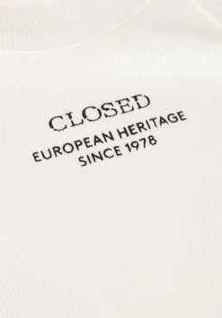 gebroken wit closed top racer tank top