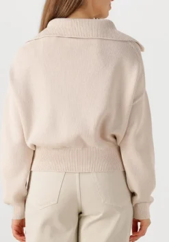 gebroken wit closed vest cropped troyer