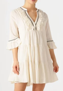 gebroken wit devotion mini jurk efisto