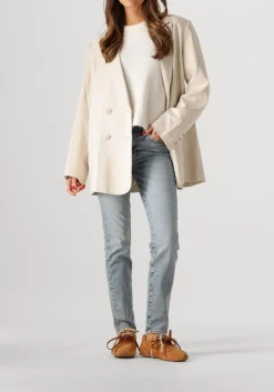 gebroken wit gestuz blazer elarahgz linen blazer