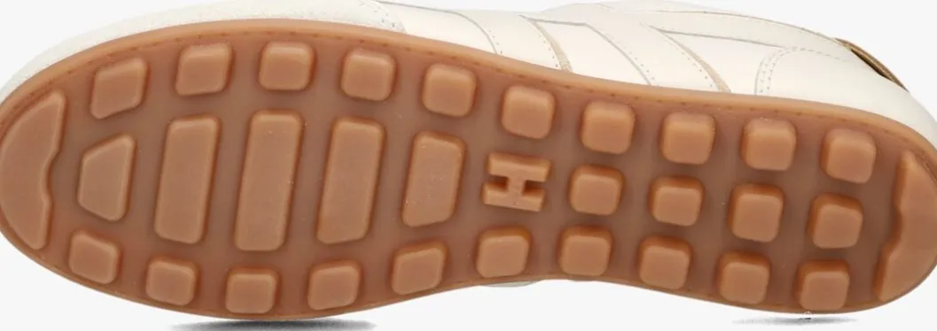 gebroken wit hogan lage sneakers h693 allacciato h