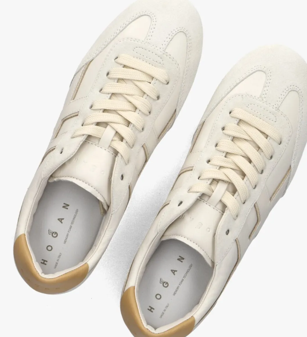 gebroken wit hogan lage sneakers h693 allacciato h