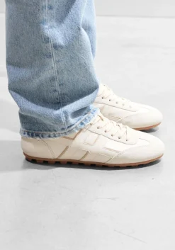 gebroken wit hogan lage sneakers h693 allacciato h