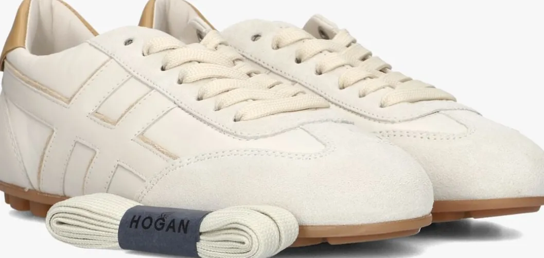 gebroken wit hogan lage sneakers h693 allacciato h