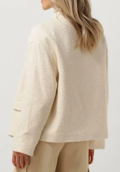 gebroken wit ruby tuesday jack maya long double breasted coat