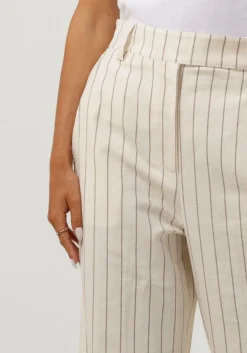 gebroken wit second female pantalon spigato trousers