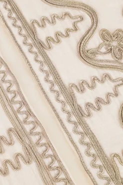 gebroken wit summum jack jacket tape embroidered