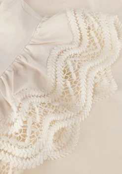 gebroken wit summum t-shirt jersey top tee with lace