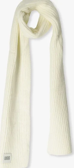 gebroken wit ugg sjaal chunky rib scarf