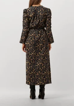 gele dea kudibal midi jurk yanna