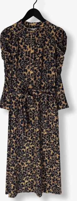 gele dea kudibal midi jurk yanna