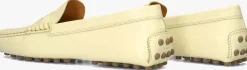 gele tod's mocassins gommino 22l baffo metallo