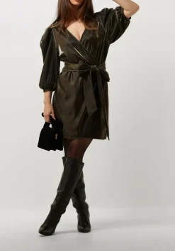 gouden aaiko mini jurk gisa pes 189 dress