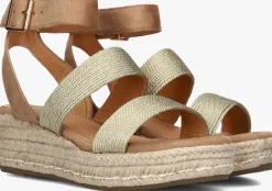 gouden ayana sandalen met hak 0047-17k