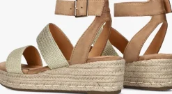 gouden ayana sandalen met hak 0047-17k