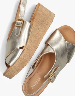 gouden ayana sandalen met hak 722031