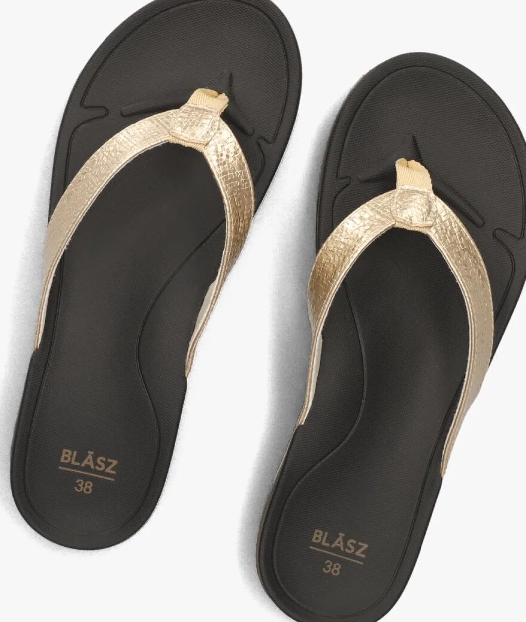 gouden blasz teenslippers bella 2402