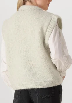 gouden forte forte gilet natte' tweed and boucle' knit vest