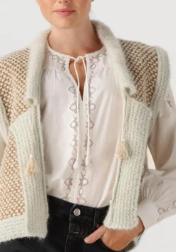 gouden forte forte gilet natte' tweed and boucle' knit vest