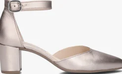 gouden gabor sandalen met hak 340