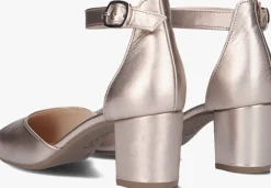 gouden gabor sandalen met hak 340
