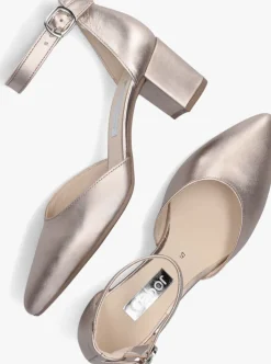 gouden gabor sandalen met hak 340