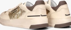 gouden ghoud lage sneakers glitter low sneaker