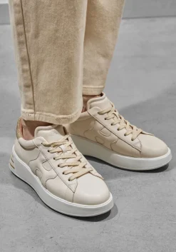 gouden hogan lage sneakers rebel h564 allacciato