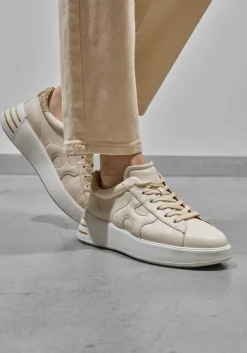 gouden hogan lage sneakers rebel h564 allacciato