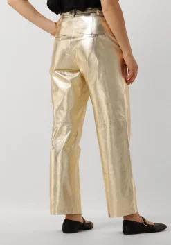 gouden ibana pantalon perfecta metallic