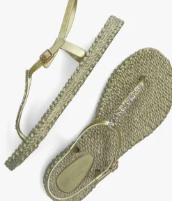 gouden ilse jacobsen platte sandalen cheerful10g