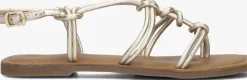 gouden lina locchi platte sandalen l1285