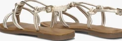 gouden lina locchi platte sandalen l1285