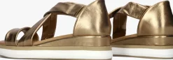 gouden lina locchi sandalen met hak l1387