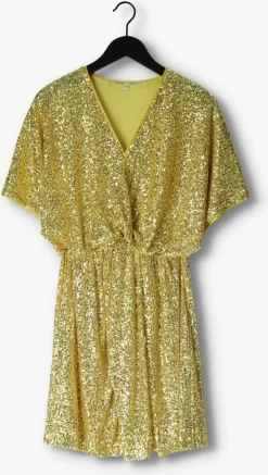 gouden second female mini jurk shine on mini dress