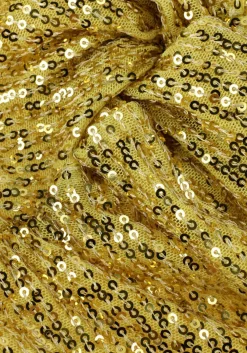 gouden second female mini jurk shine on mini dress